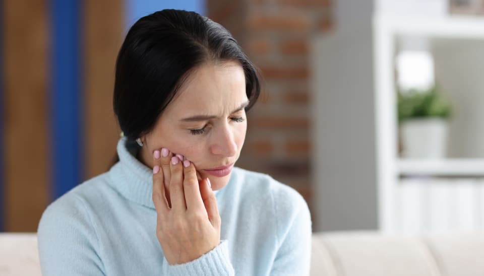 Lady with Dry Socket Tooth