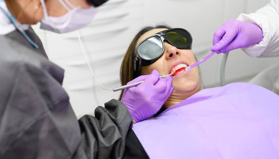 Laser dentistry procedure